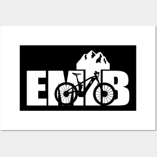 Downhill Biking Mountainbike EMTB E-MTB Gift Bike Posters and Art